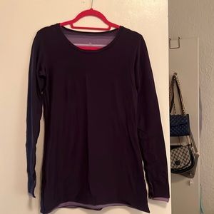 Purple Reversible Lululemon Athletica Long-Sleeve T-Shirt - Women’s Size Medium